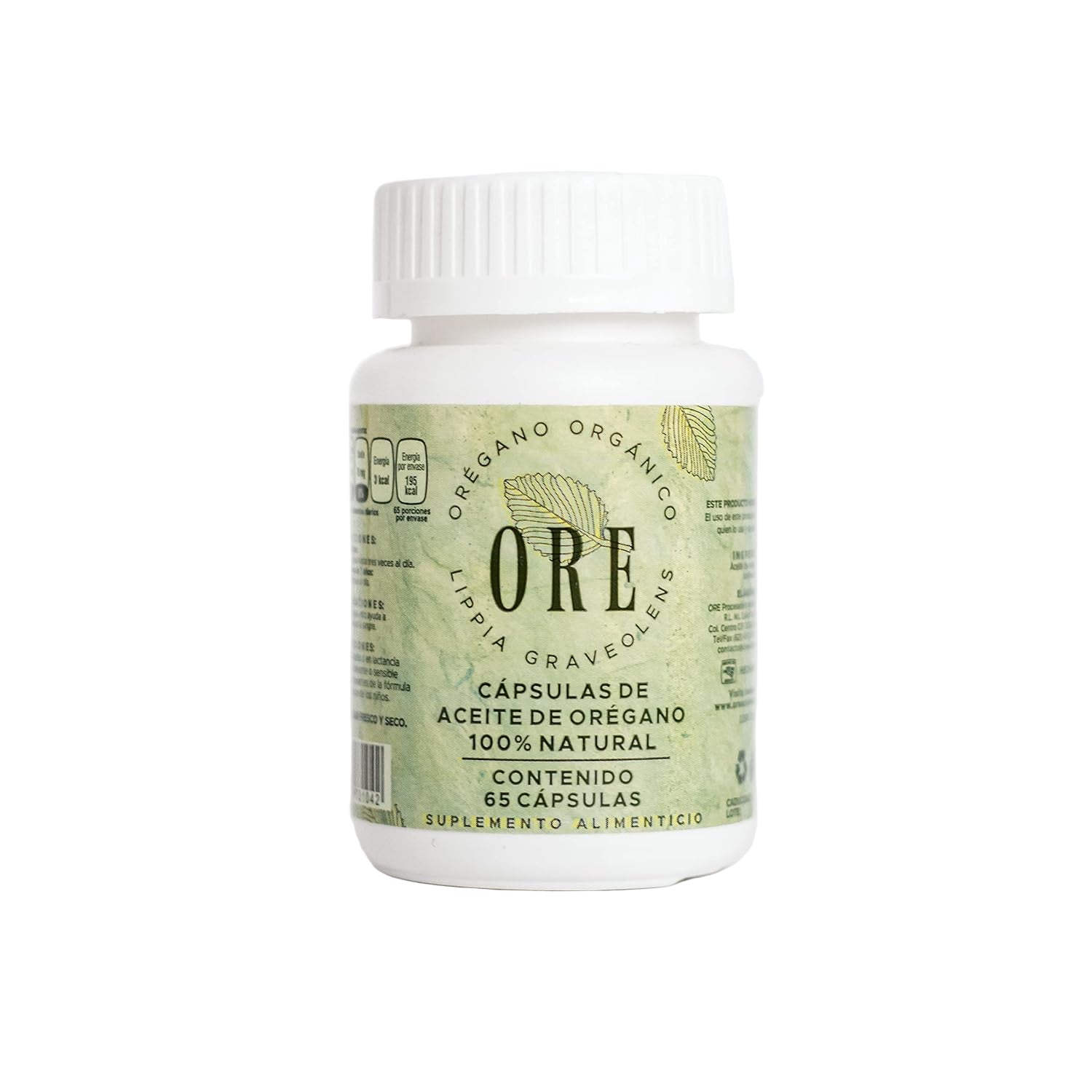 ORE Capsulas OREGANO ORGANICO SILVESTRE 65Caps